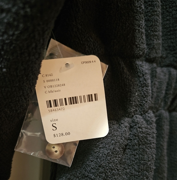 Free People Keepin It Real Jumpsuit Long Sleeve Scoop Neck Button Back Black NWT - Picture 6 of 16